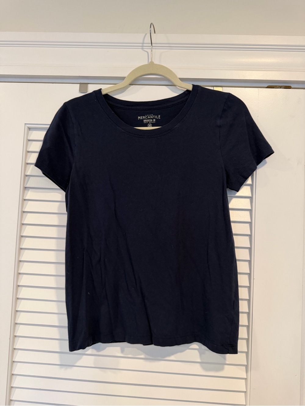 J. Crew Navy Short-Sleeve Crewneck Tee